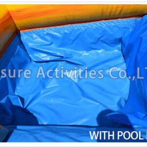 20ft volcano single lane curve water slide ii pl