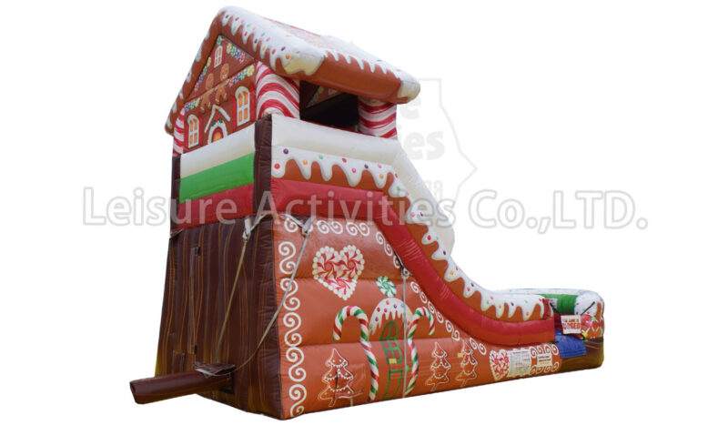 13ft single lane water slide ginger bread house sl