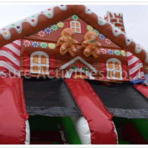 13ft single lane water slide ginger bread house sl