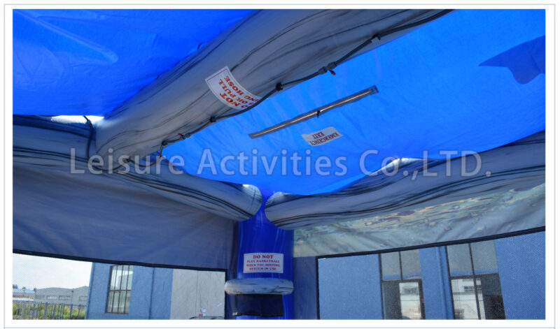 14ft multi theme misting bounce tropical