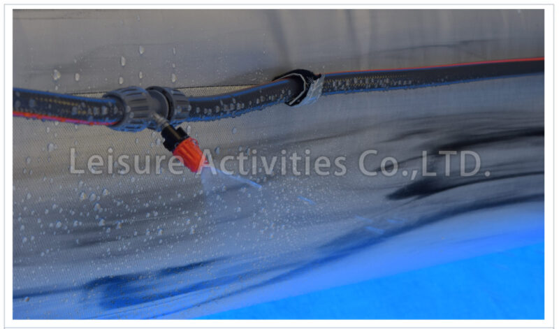 14ft multi theme misting bounce tropical