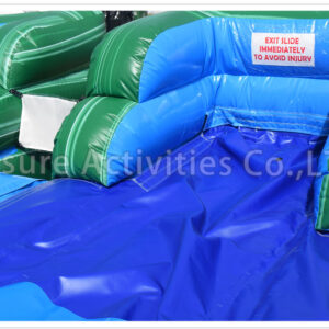 15ft double lane water slide marble green sl