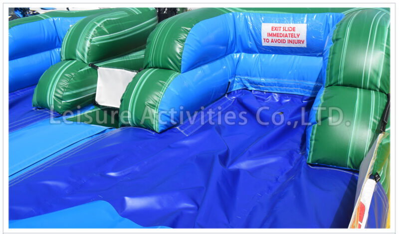 15ft double lane water slide marble green sl