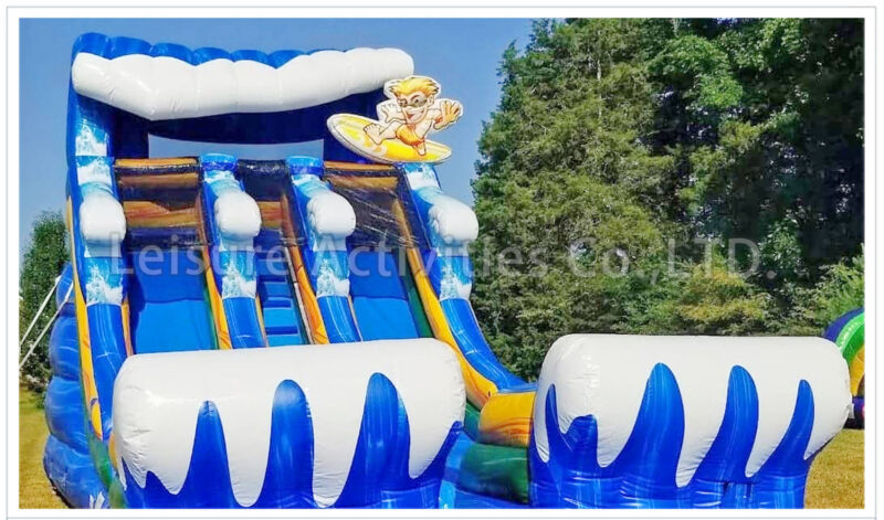 16ft double lane water slide surf time sl