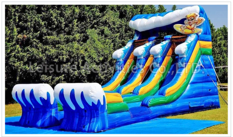 16ft double lane water slide surf time sl