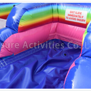 16ft double lane water slide unicorn rainbow sl