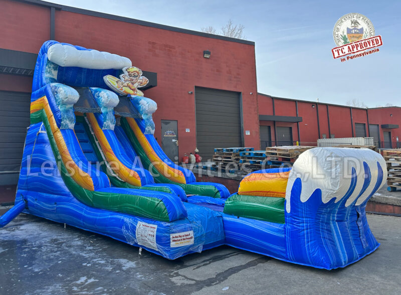 16ft single lane water slide surf time sl