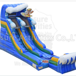16ft single lane water slide surf time sl