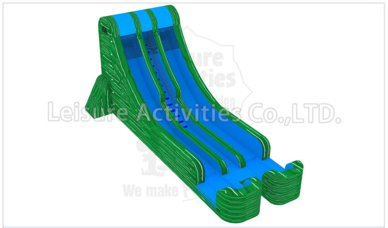 18ft double lane water slide caution sl (copy)