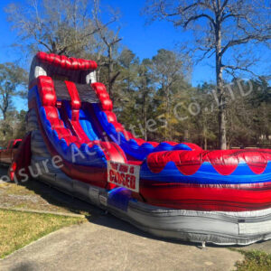 18ft lava single lane water slide stone rpl