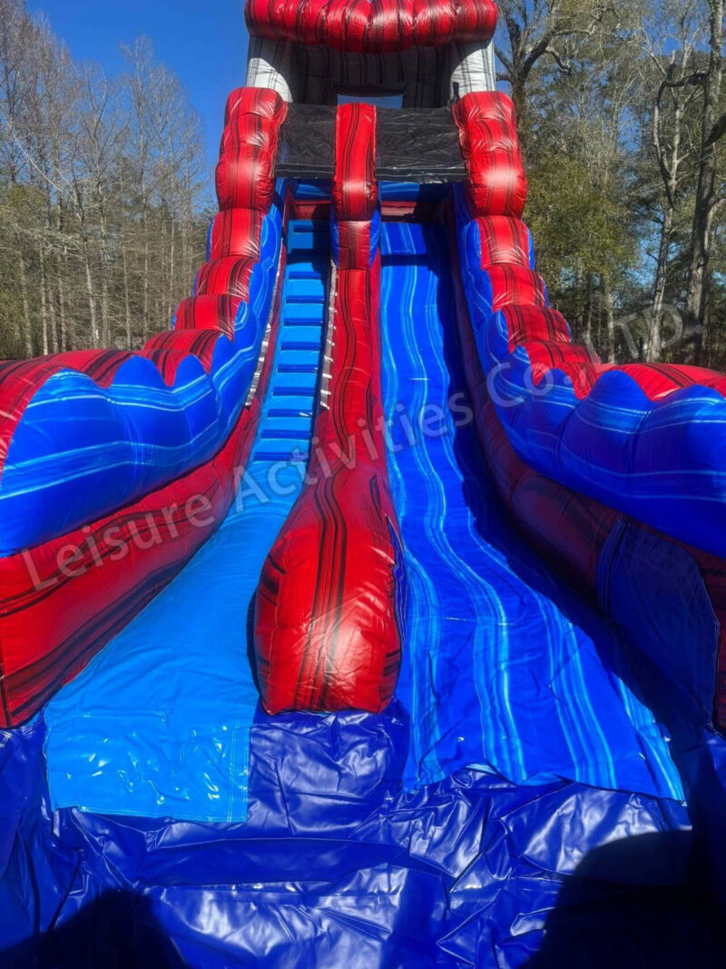 18ft lava single lane water slide stone rpl