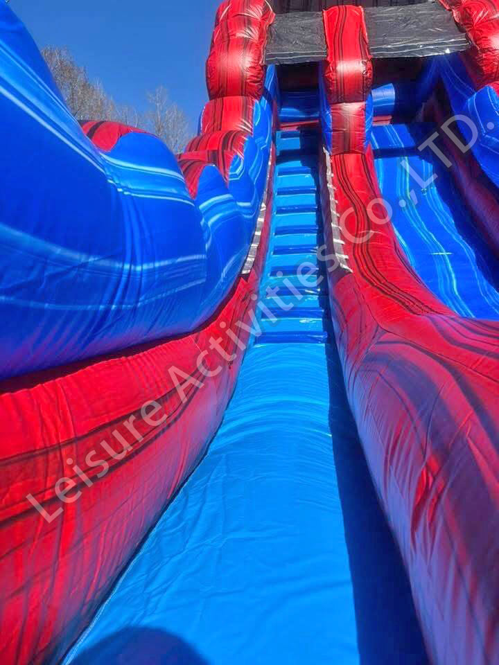 18ft lava single lane water slide stone rpl