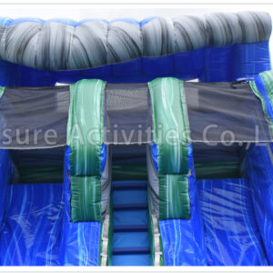 18ft wave double lane water slide marble blue rpl