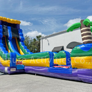 20ft single lane water slide purple oasis sl