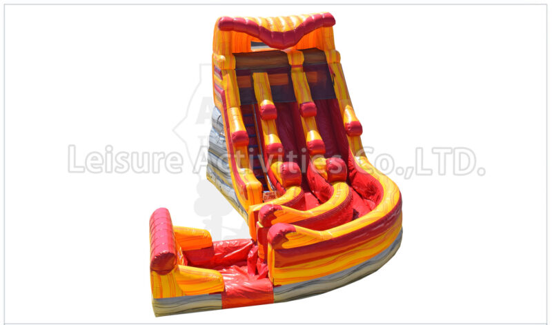 20ft volcano double lane curve water slide ii pl