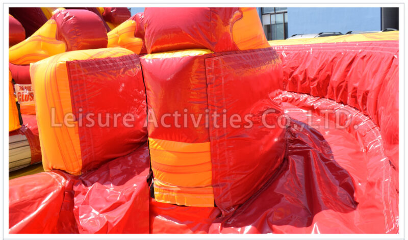 20ft volcano double lane curve water slide ii pl