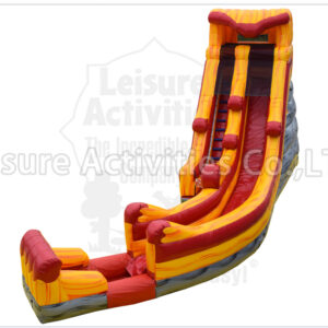 20ft volcano single lane curve water slide ii pl