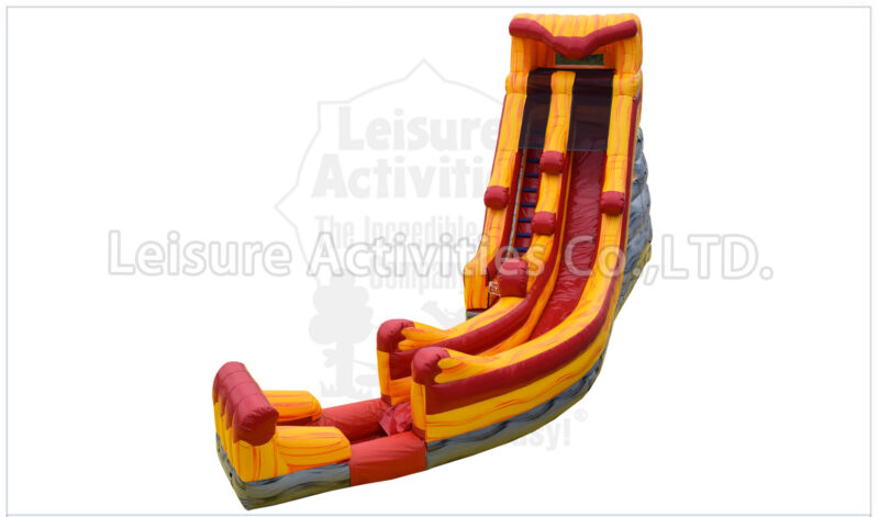 20ft volcano single lane curve water slide ii pl