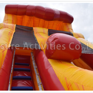 20ft volcano single lane curve water slide ii pl