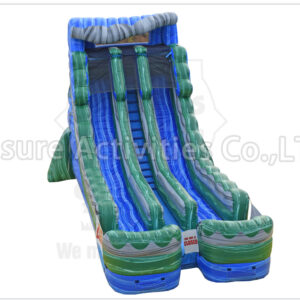 20ft volcano double lane water slide marble red sl (copy)