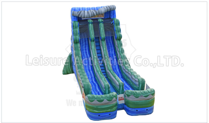 20ft volcano double lane water slide marble red sl (copy)