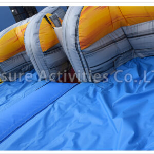 20ft volcano double lane water slide marble red sl