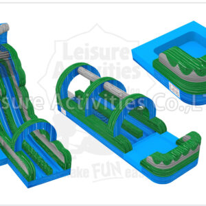 22ft double lane wave blue slip n slide lte pl/sl