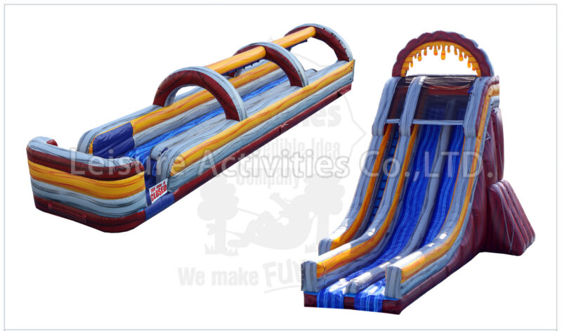 28ft volcano double lane slip n slide pl