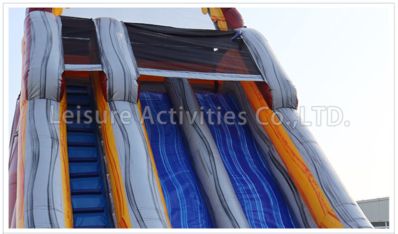28ft volcano double lane slip n slide pl