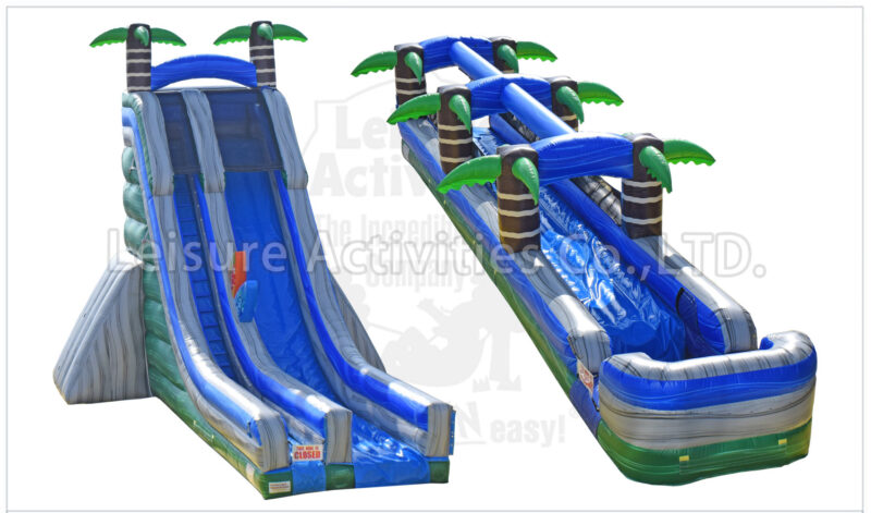 28ft tropical single lane slip n slide pl