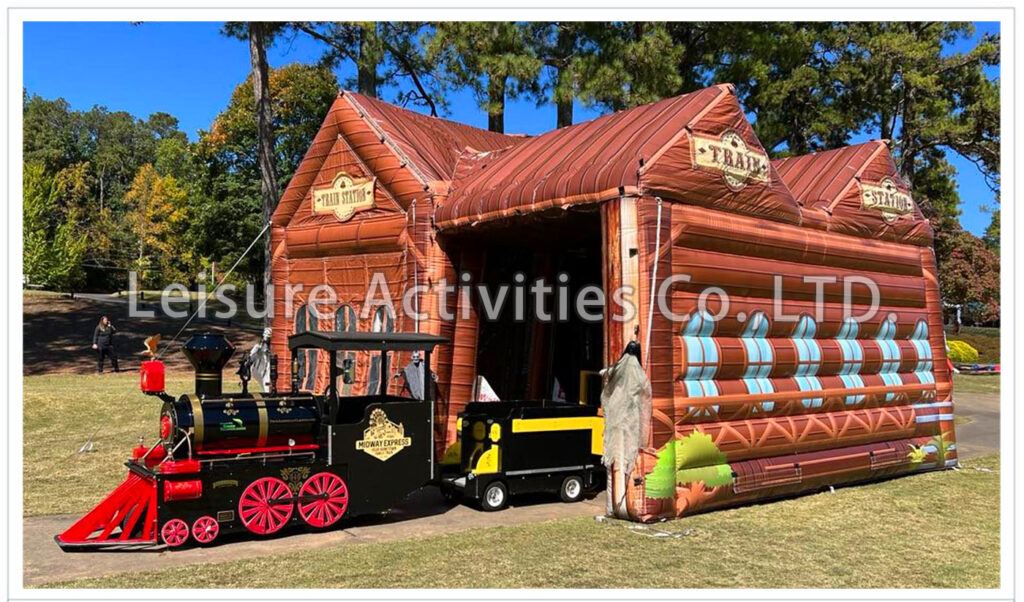Inflatable Train Depot-Station II - Leisure Activities CO.,LTD.