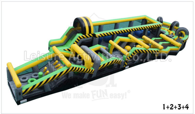 mega obstacle run caution iii