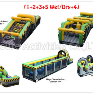 mega obstacle run caution iii