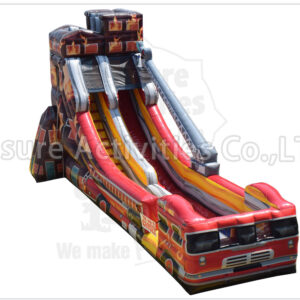 18ft single lane fire truck water slide sl 18ft single lane fire truck water slide sl