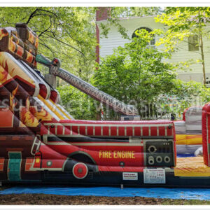 16ft single lane fire truck water slide sl