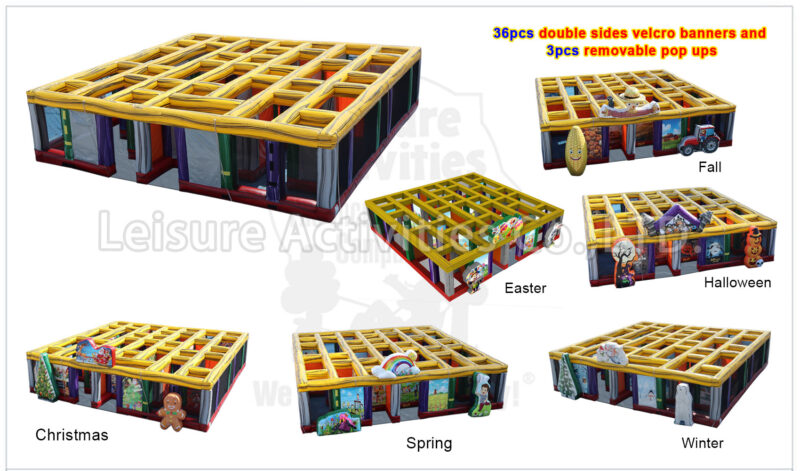 30ft hybrid maze with floor