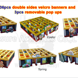 30ft hybrid maze artworks fall/halloween/christmas/spring/winter　　 (36pcs double sides artworks)(price per set per theme)