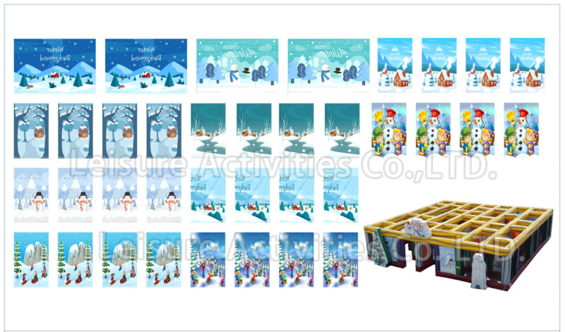 hybrid maze fall/halloween/christmas/spring/winter　　 (36pcs double face artworks)(price per set per theme)