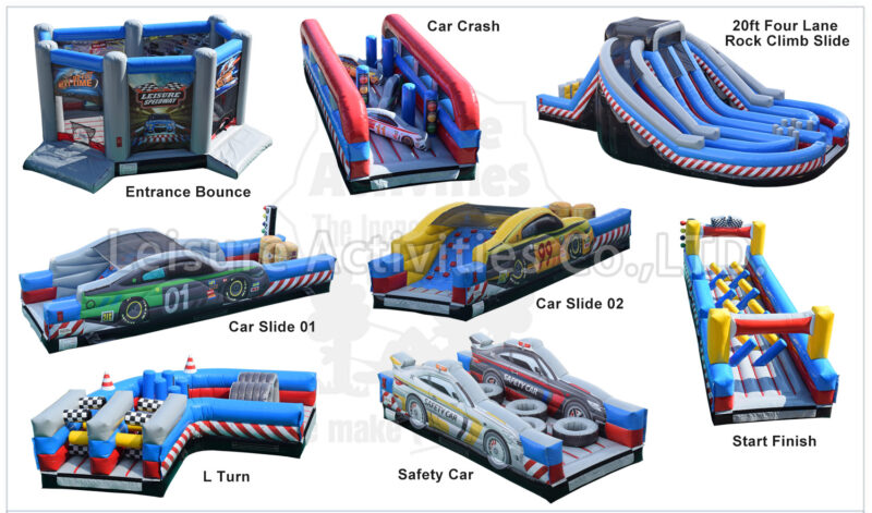 race car obstacle course full set