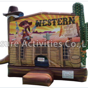 14ft multi theme cowboy bounce