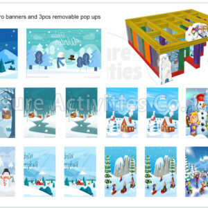 22ft hybrid maze artworks fall/halloween/christmas/spring/winter　　 (18pcs single side artworks)(price per set per theme)