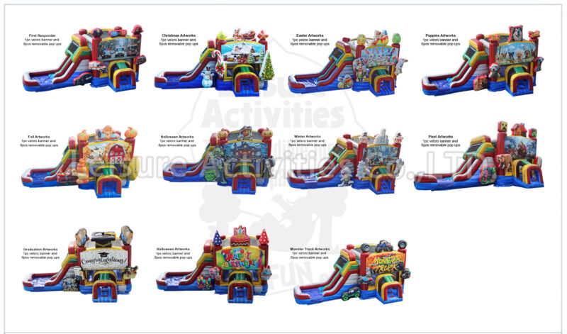 hybrid double lane combo wet/dry artworks / each set