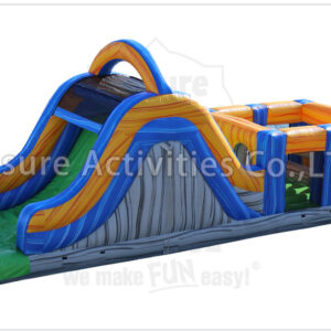 40ft rock climb slide obstacle