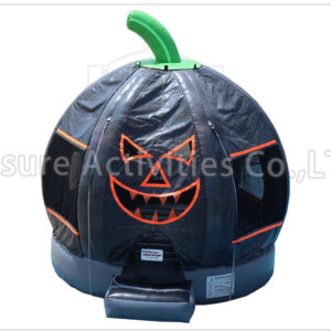black pumpkin bounce house
