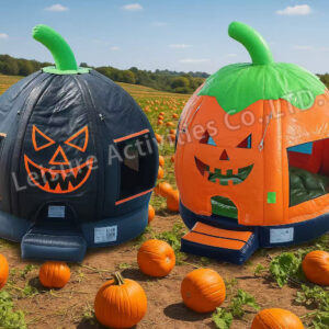 black pumpkin bounce house