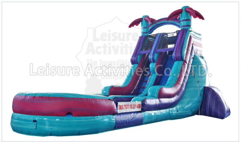 18ft magical vibes single lane water slide ripl