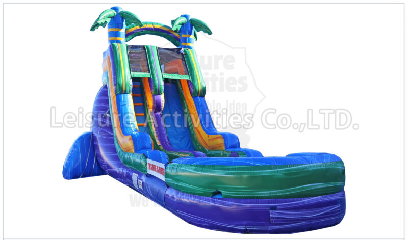 18ft marble purple single lane water slide ripl