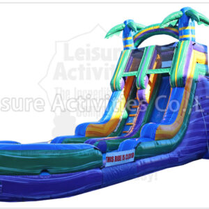 18ft marble purple single lane water slide ripl