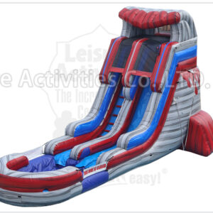 18ft lava stone single lane water slide ripl