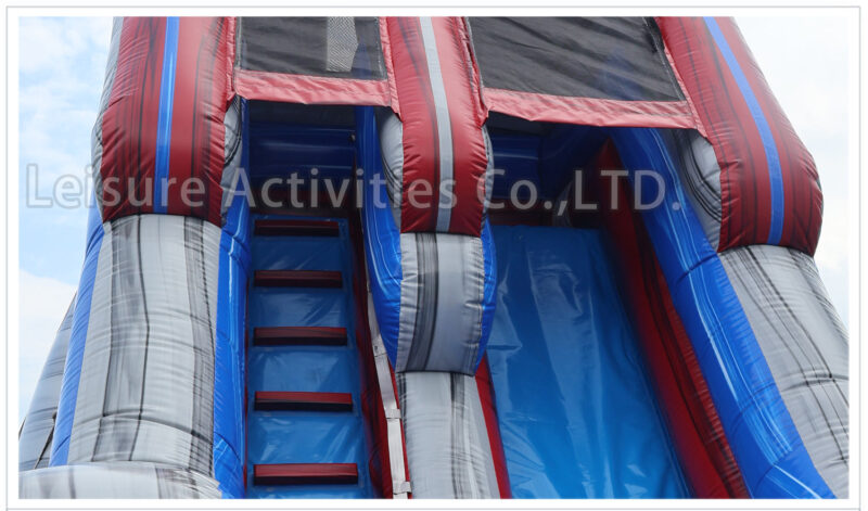 18ft lava stone single lane water slide ripl